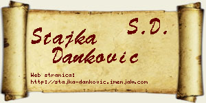 Stajka Danković vizit kartica